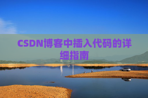 CSDN博客中插入代码的详细指南